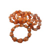 Vintage Coral Tone Resin Buddha Bracelet NOS (A4336)