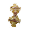 Antique Celluloid & Glass Flower Buckle (A1956)