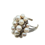 14KT Pearl & Diamond Vintage Ring (A5041)