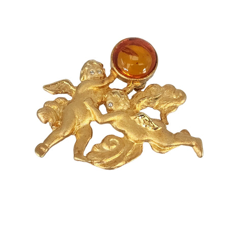 Early Frank Hess Miriam Haskell dress clip