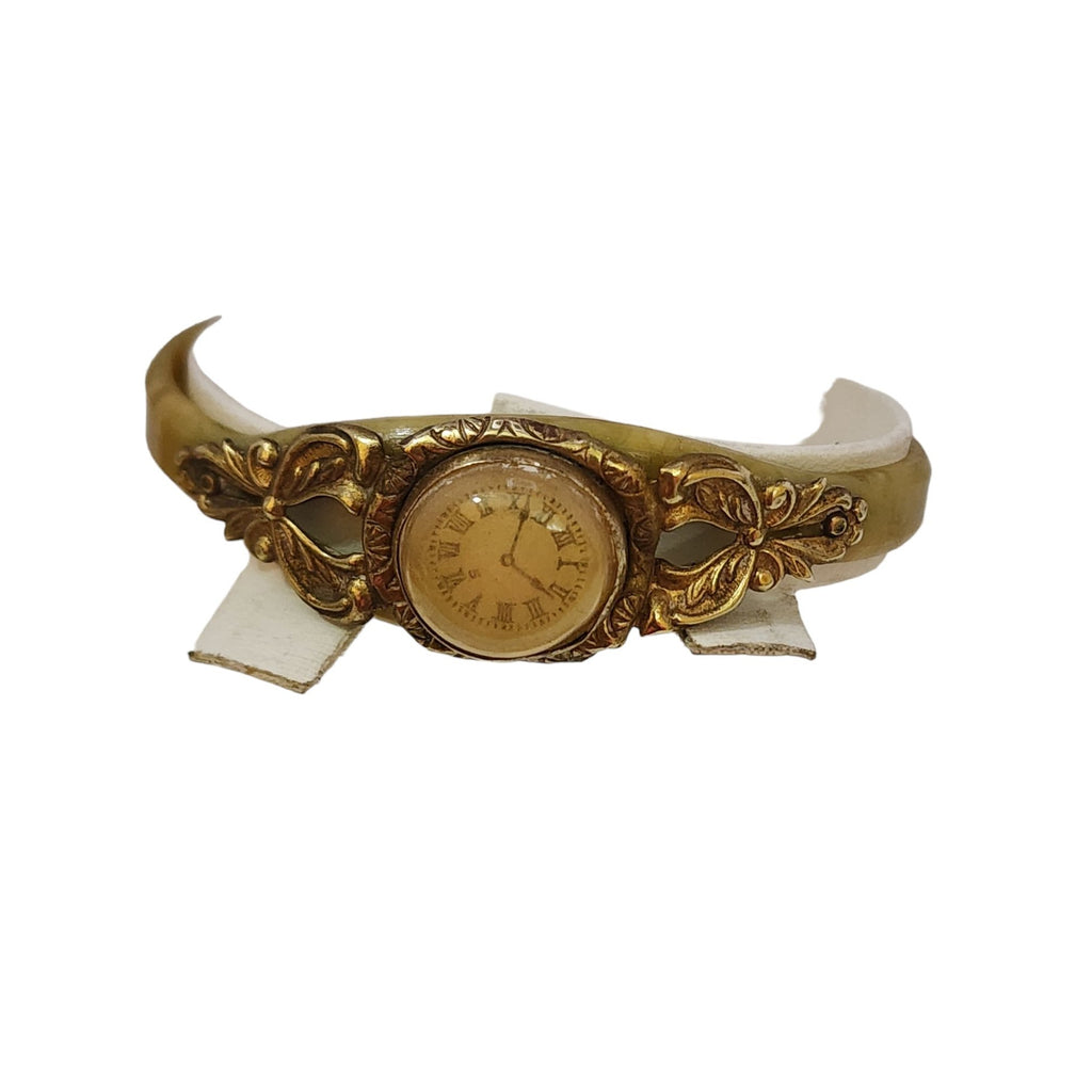 Vintage Celluloid Faux Watch Bracelet (A3696)