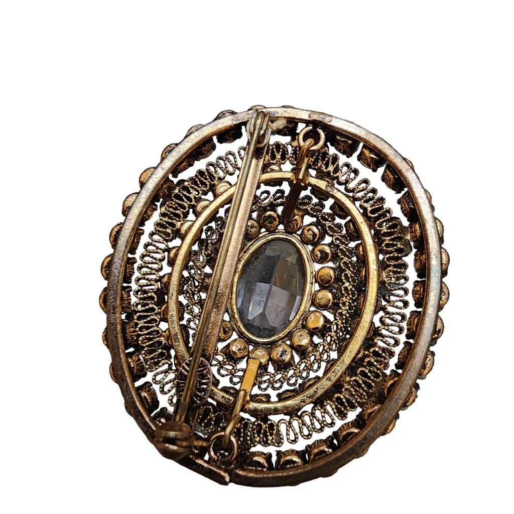 Vintage Rare Spectacular Dazzling Signed Austria Articulating Brooch (A1919)