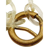 Antique Signed Napier Rare Celluloid Christmas Bracelet (A490)