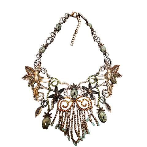Vintage Articulating owl necklace