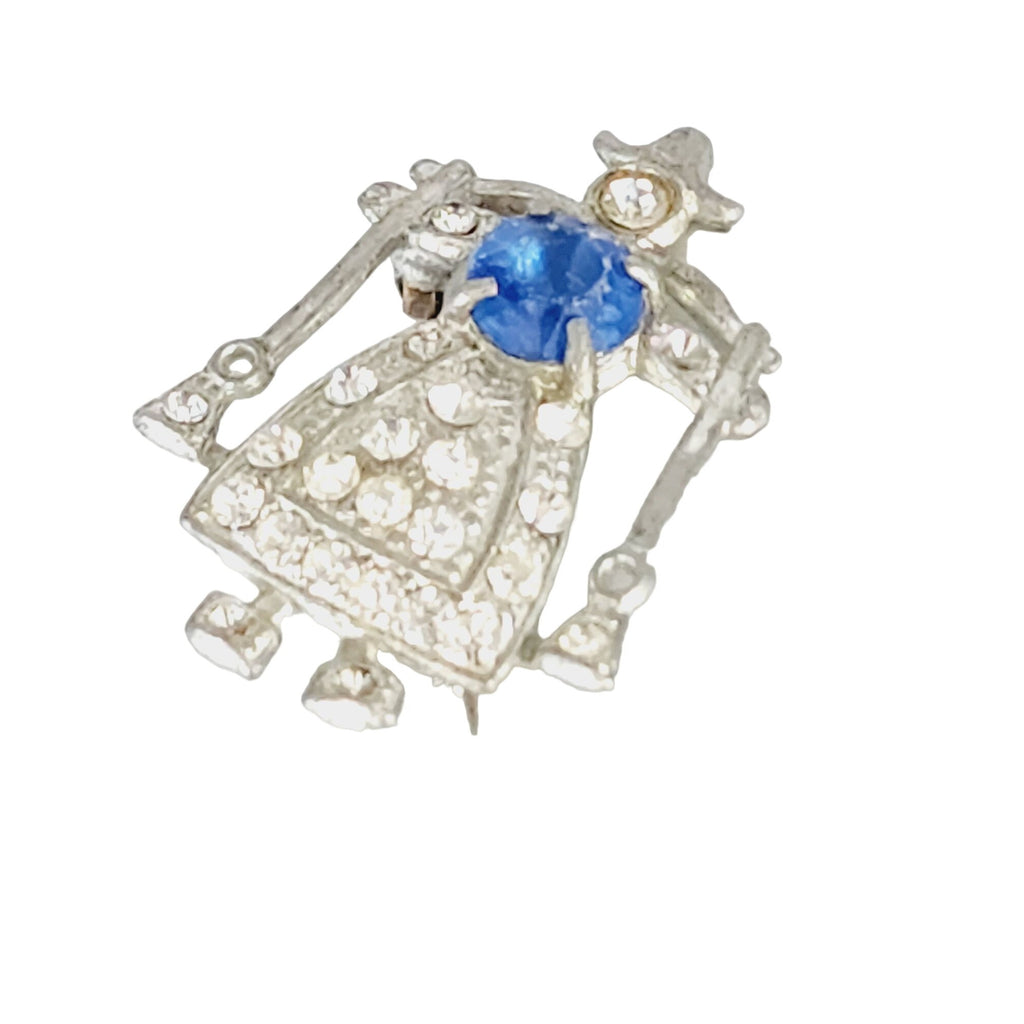 Vintage 1930s Attributed to Dujay Jill Water Carrier Pot Metal Brooch (A609)