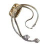 Unsigned Selro Confetti Lariat Necklace with Animal Heads (A5788)