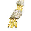 Vintage Karl Lagerfeld Faux Pearl 7 Strand Bracelet (A7406)