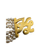 Vintage Karl Lagerfeld Faux Pearl 7 Strand Bracelet (A7406)