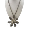 Vintage Pewter Spoon Handle Large Pendant Necklace 6/90