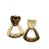 Vintage Signed Givenchy Heavy Door Knocker Clip Earrings 6/38