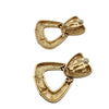 Vintage Signed Givenchy Heavy Door Knocker Clip Earrings 6/38