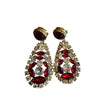 Vintage Rare Signed Hattie Carnegie Runway Jeweled Earring (A741)