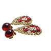 Vintage Rare Signed Hattie Carnegie Runway Jeweled Earring (A741)
