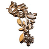Vintage Unsigned Verified Schreiner Trembling Rhinestone Flower Brooch & Ear Set