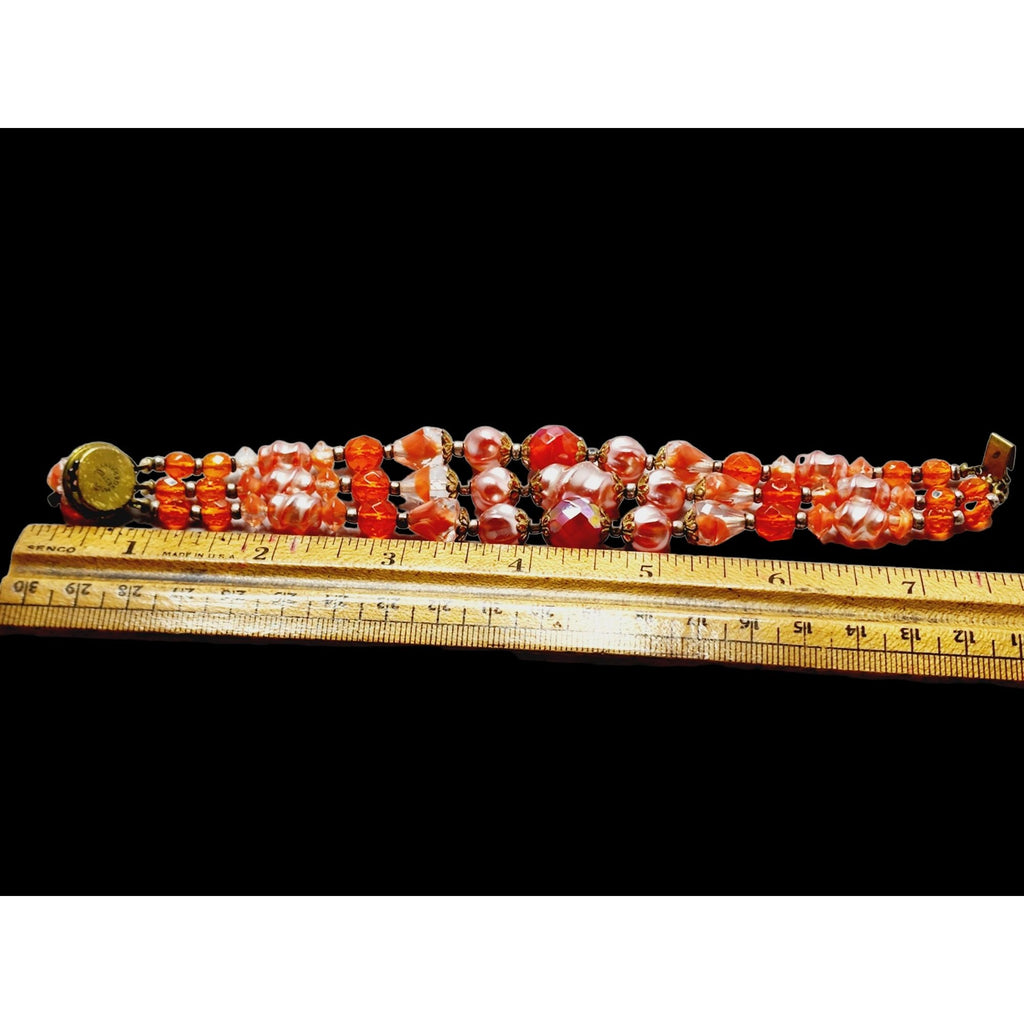Vintage West Germany Glass Bracelet (A1476)