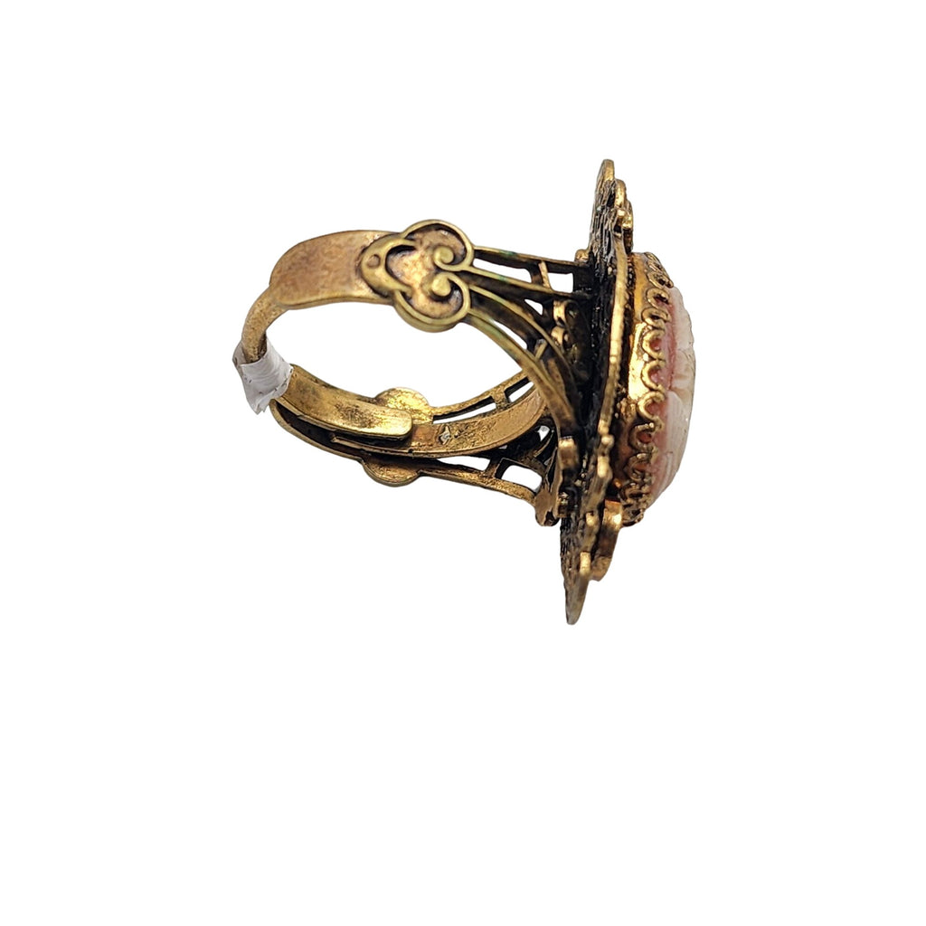 Vintage NOS Adjustable Cameo Ring (A5067)