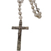Vintage Glass Rosary Necklace (A6326)