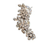 Vintage Unsigned Verified Schreiner Trembling Rhinestone Flower Brooch & Ear Set