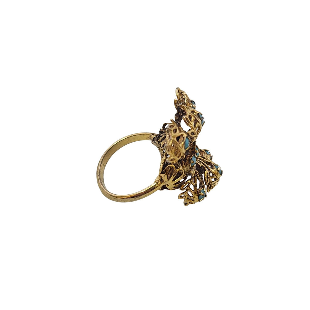 Vintage NOS Adjustable Filigree Ring (A3778)