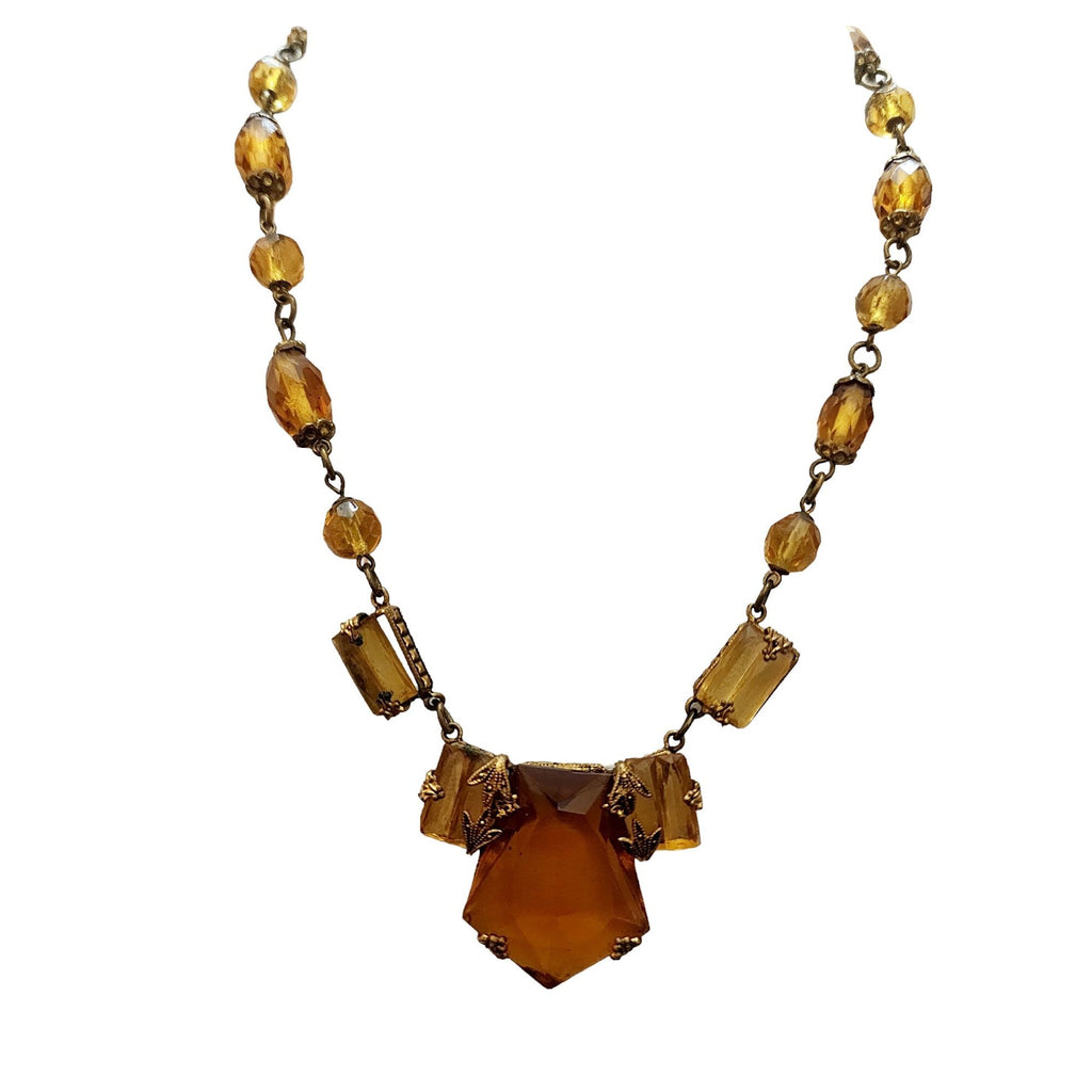 Vintage Amazing Czech Glass Necklace (A3699)