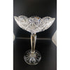 Vintage Cut Crystal Pedestal Compote Bowl Candy Dish (A6264)