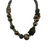 Vintage Hematite & Semi Precious Buddha Head Necklace by Bee Charming (A4062)