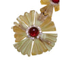 Antique Celluloid & Glass Flower Buckle (A1956)