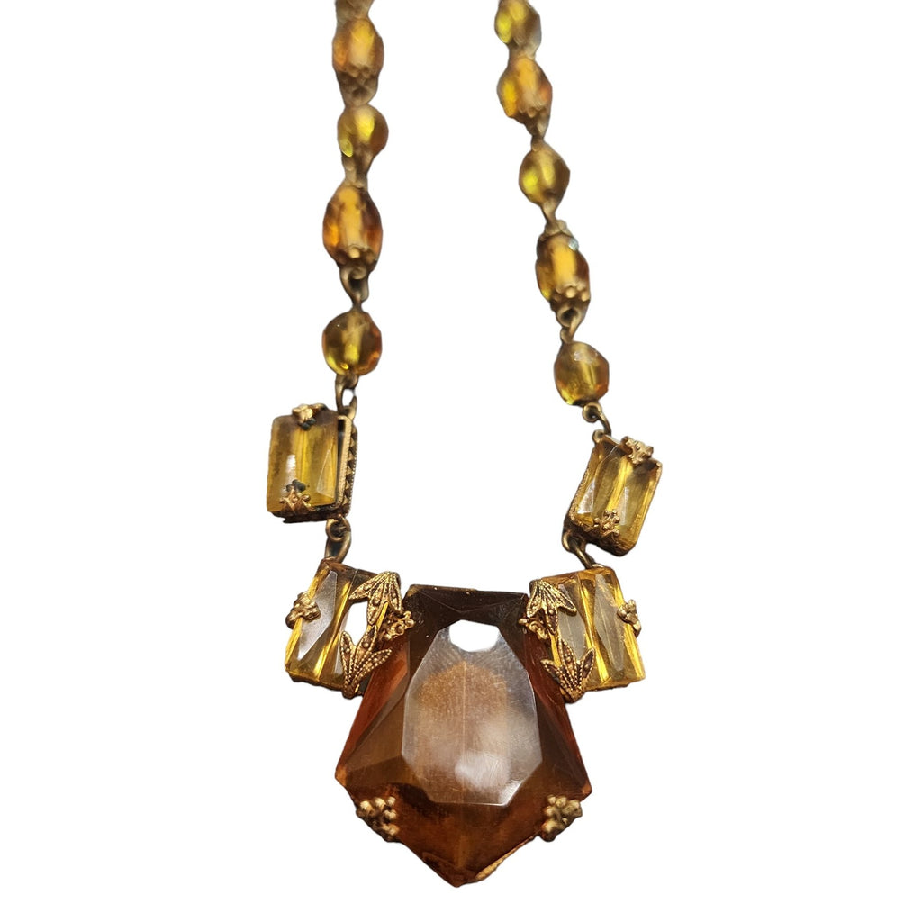 Vintage Amazing Czech Glass Necklace (A3699)