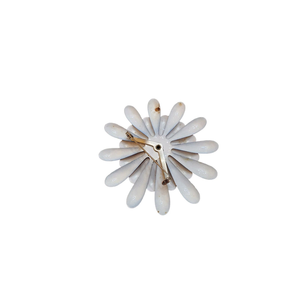 Vintage 60s Enamel Flower Brooch (A1895)