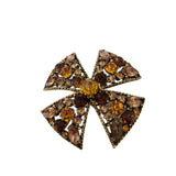 Vintage Unsigned Maltese Cross Brooch Pendant Attributed To La Rocco (A3555)