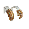 Vintage 80s Rhinestone Clip Earrings (A4262)