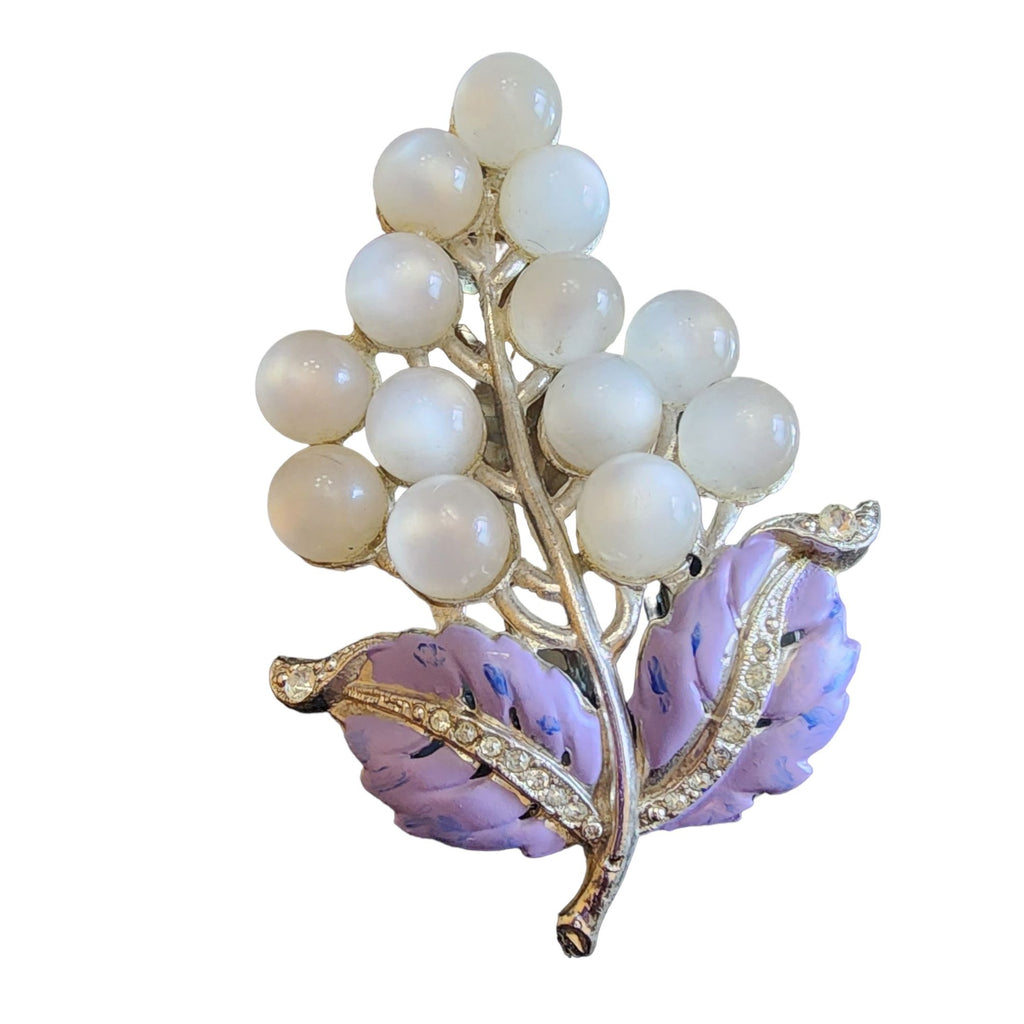 Vintage Coro Moonglow Fur Clip (A1904)