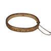 Antique B & Co 1/20th 12kt Gold Filled Etched Bangle Bracelet (A4381)