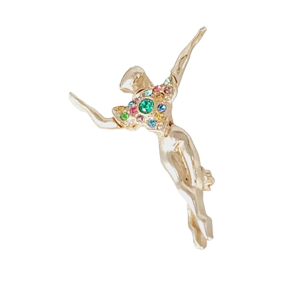 Vintage Attributed to Boucher Pat 159585 Male Ballerina Dancer Brooch (A610)
