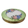 Vintage Enameled Flower Compact (A4065)