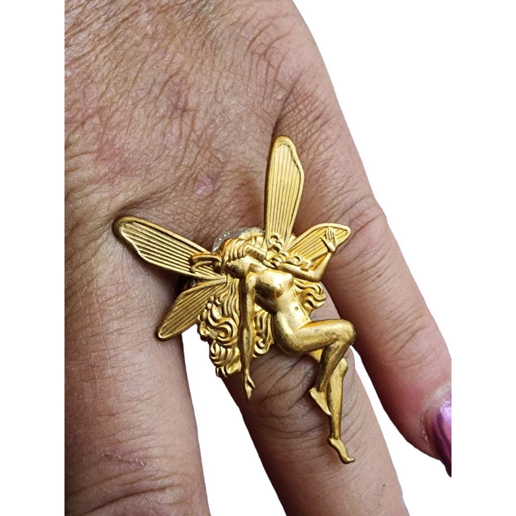 Vintage Fairy Adjustable Ring (A2084)