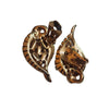 Vintage Rhinestone Well Made Clip Earrings (A4304)