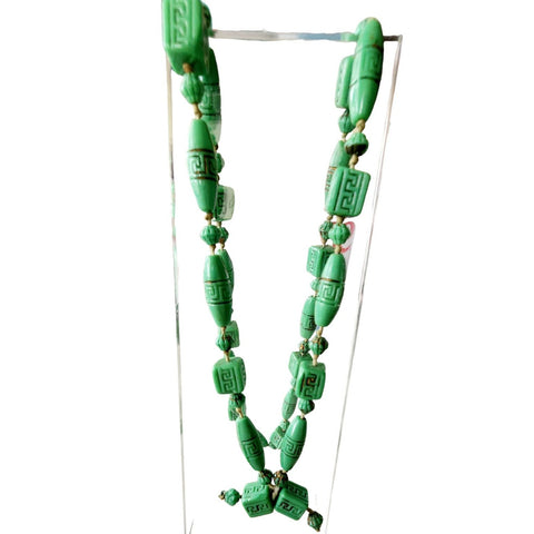 Vintage Czech Glass Beads Necklace (A4403)