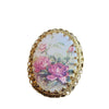 Vintage Signed W. Germany Sugared Floral Brooch (A1903)