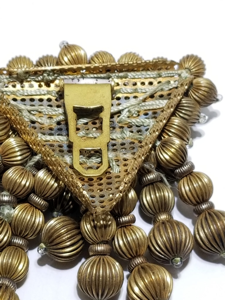 Early Frank Hess Miriam Haskell dress clip