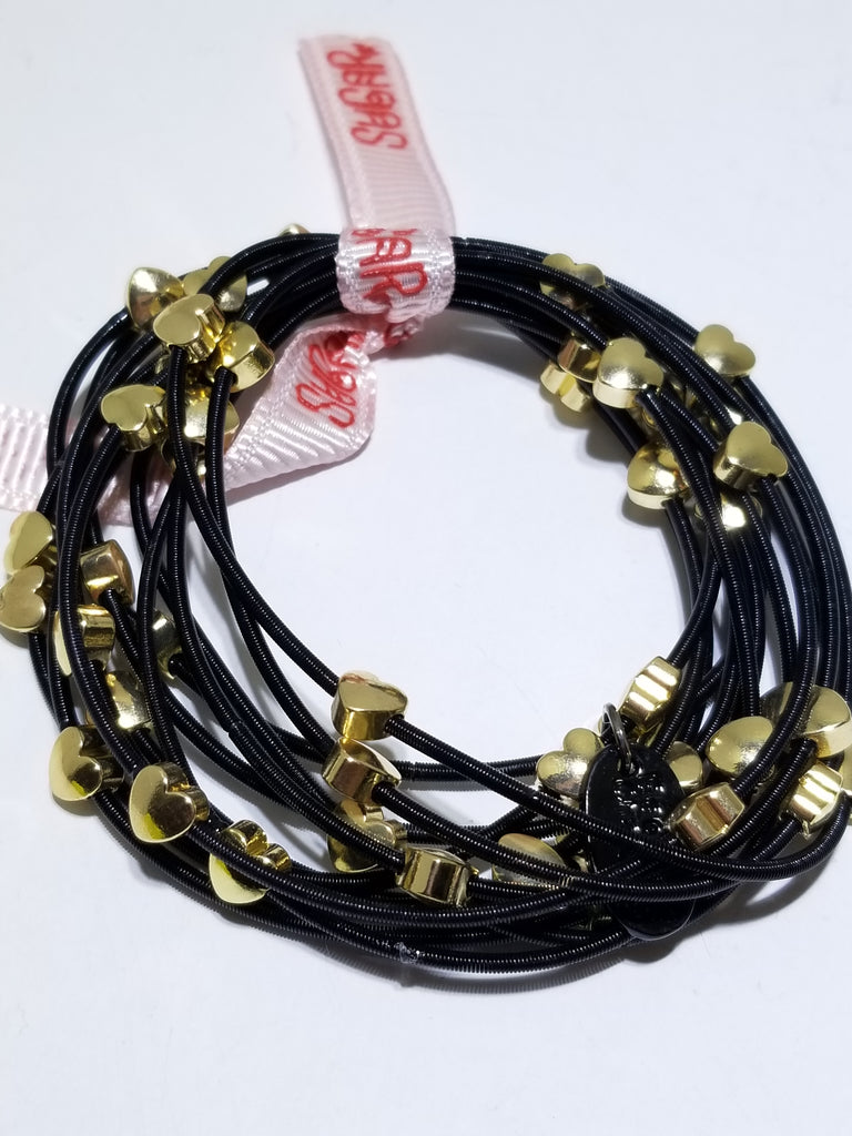 All heart piano wire bracelets - Sugar NY