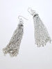 Fabulous vintage silver tassel long earrings - Sugar NY