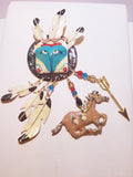 Rare 1988 Lunch at the Ritz Indian Cheif brooch