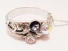 Vintage Whiting and Davis hinged bangle bracelet