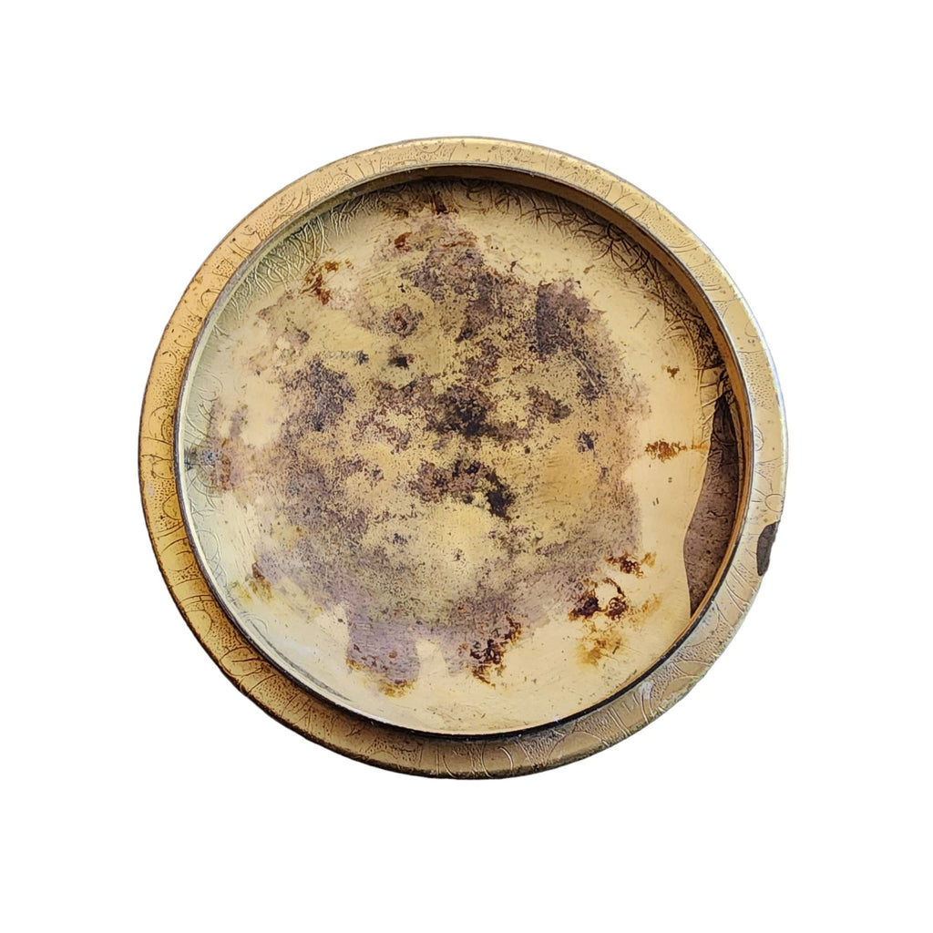 Antique Gilt Bronze & Jeweled Powder Covered Jar (A1718)