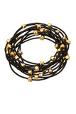 Sweet Tart Gold Piano Wire Bracelet - Sugar NY