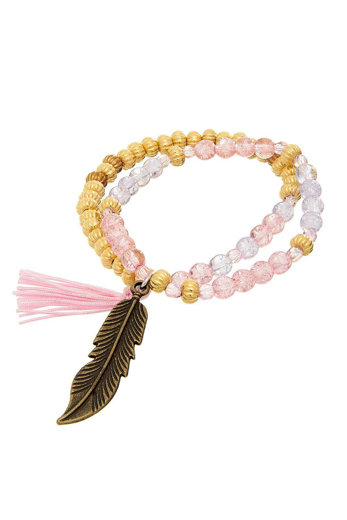 Gummi Fringe Blue Bracelet - Sugar NY