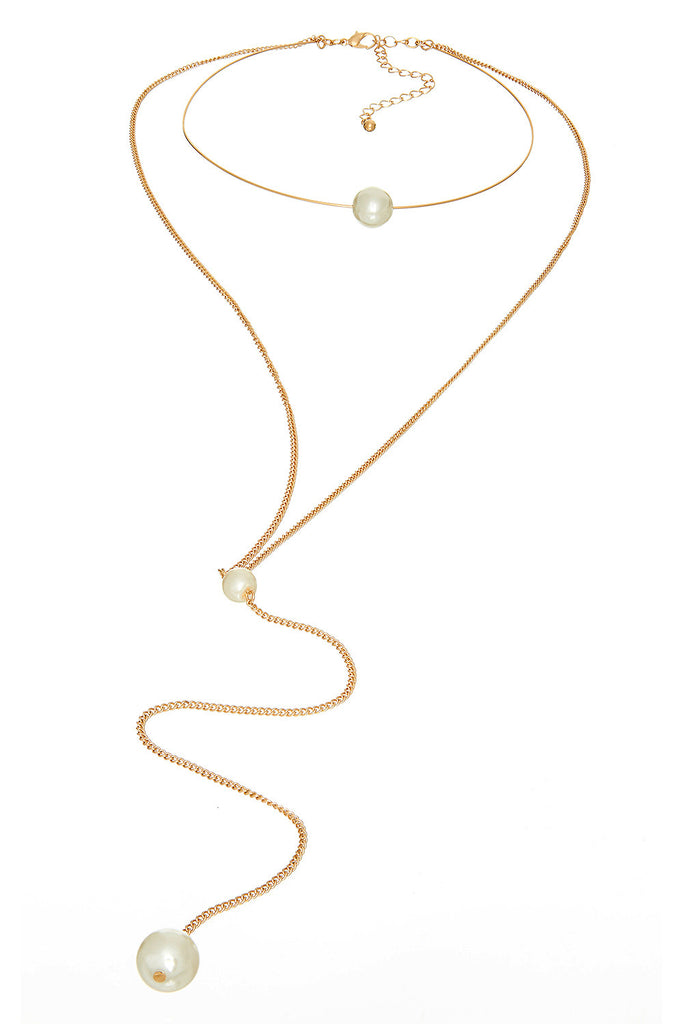 Marshmallow Ring Choker Silver Necklace - Sugar NY