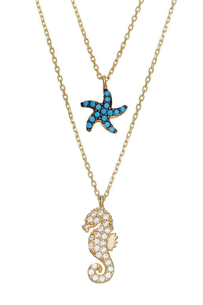 Sterling Sea Star Necklace - Sugar NY
