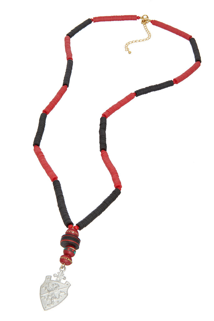 Yellow Stripe Necklace - Sugar NY